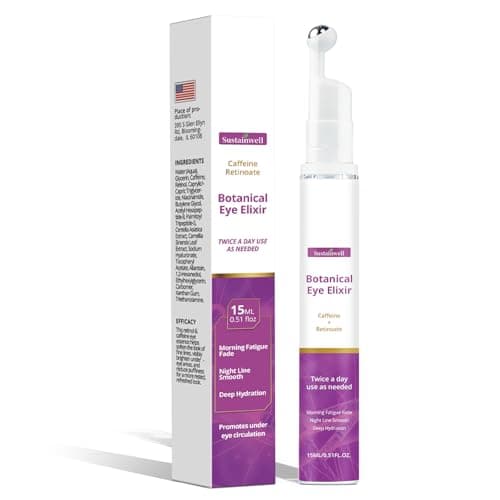 Image of Retinol Eye Cream - Eye Serum for Dark Circles & Puffiness Anti-Aging - Under Eye Cream with Hyaluronic Acid & Caffeine to Reduce Wrinkles & Repair the Eye Area (15ml)