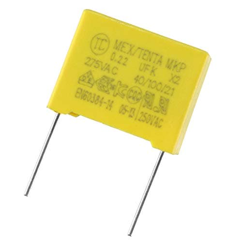 Image of sourcing map Safety Capacitors Polypropylene Film 0.22uF 275VAC X2 MKP 5 Pcs