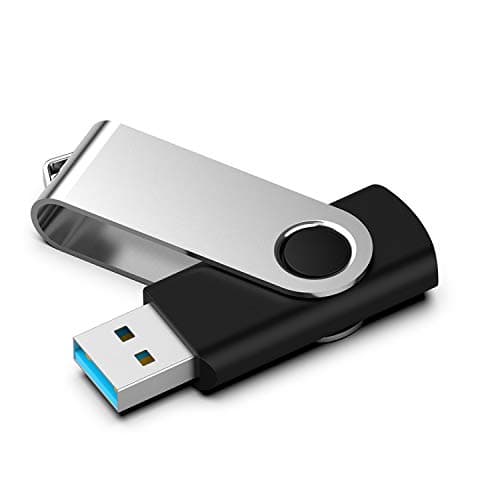 Image of Flash Drive 128GB 3.0 USB Drive Photo Stick Thumb Drive USB Flash Drive up to 80MB/s for Data Storage, Pendrive Jump Drive 128GB USB Stick Memory Zip Drive with Indicator Swivel Key Chain Design,Black