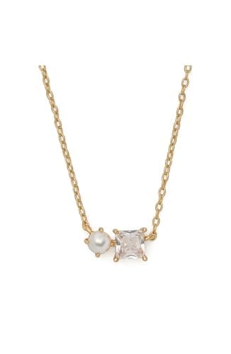 Image of Kate Spade New York Dear Bestie Pendant, Cream/Clear/Gold