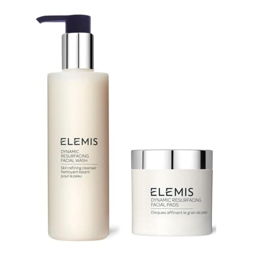 Image of ELEMIS Dynamic Resurfacing Facial Wash 200ml & Dynamic Resurfacing Facial Pads 60 Pack Smooth & Glow Duo