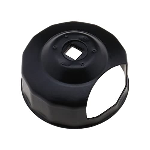 Image of OTOTEC Oil Filter Cap Wrench Tool Compatible with H-arley Original Spin-on Filters with 14-point Rim End Cap Oil Filter Spanner Black