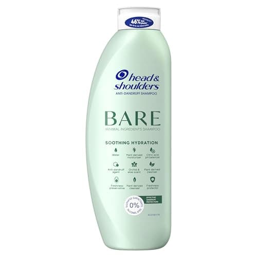 Image of Head & Shoulders Bare Soothing Hydration Anti-Dandruff Shampoo. Minimal Ingredients. 400 ml