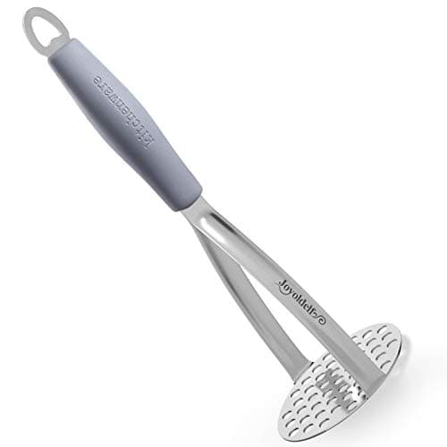 Image of Potato Mashers, Joyoldelf Potato Masher Stainless Steel, Masher with Non-Slip Handle, Fruit & Vegetable Baby Food Masher