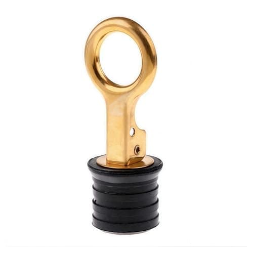 Image of Bbajszx Premium Brass 1in Marine Drain Plug for Yachts Boats and Kayaks Featuring Rotating Operate & Rustproof Brass Marine