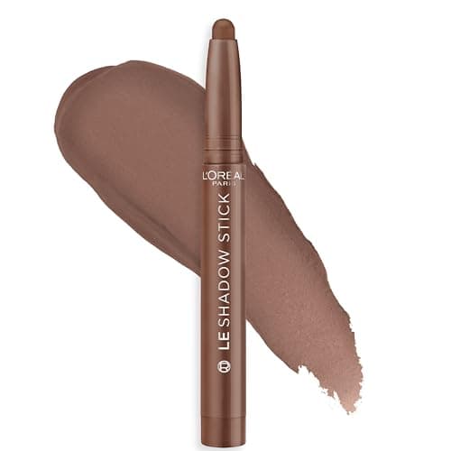 Image of L'Oréal Paris Makeup Le Shadow Stick Eyeshadow Easy Blend Smudge Proof Cream Eyeshadow 420 Brown Bliss (Matt Brown)
