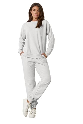 Image of Long Tall Sally - LTS Tall Long Sleeve Sweatshirt - Women's Light Grey