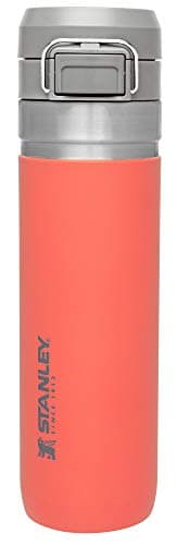 Image of STANLEY Quick Flip GO Water Bottle 24 OZ / 0.71 L | Push Button Lid | Leakproof & Packable for Travel & Sports | Insulated Stainless Steel | BPA-Free | Guava