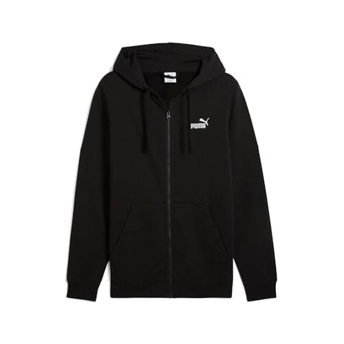 Image of PUMA Mens No. 1 Logo Full-zip Hoodie Fl Sweat Jackets, Puma Black, XL EU