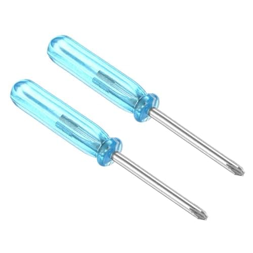 Image of TOP-VIGOR 2pcs Mini Phillips Screwdriver 2mm Cross Head 45mm Length, Small Precision Screwdrivers with Non-Slip Handle for Electronics, Glasses, Watch, Computer and Small Appliance Repair