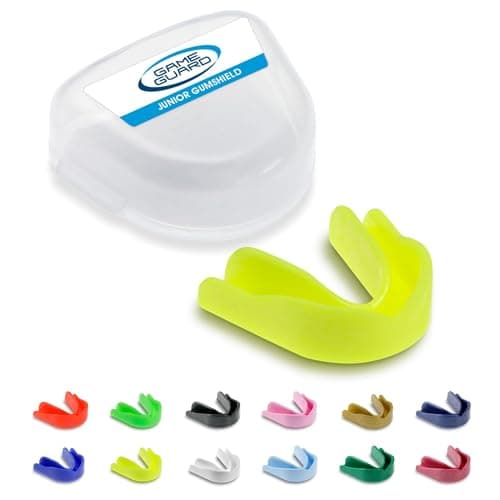 Image of GAME GUARD Sports Mouthguard – Easy Fit Boil & Bite Gum Shield for Kids/Junior (Age 8+) – Mouth Guard for Rugby, Hockey, GAA – Ideal for Schools and Clubs (Yellow)