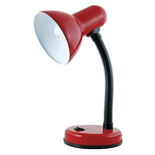 Image of HOMELIFE 35w 'Classic' Flexi Desk Lamp with Versatile Flexible Neck - Integral On/Off Switch - Approx. 34cm Height - L958RD - Cardinal Red