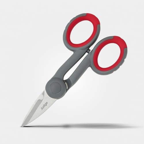 Image of Judge Kitchen Scissors, 14cm/5.5", Stainless Steel, Soft-Grip Handle, All-Purpose Scissors