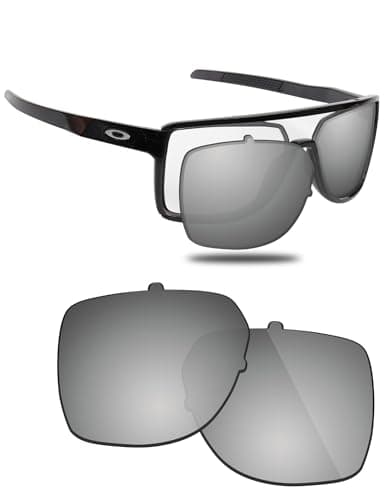 Image of Fiskr Polarized Lenses Replacement Compatible with Oakley Castel OO9147 Sunglasses, Impact Resistant & Perfect Fit - Metallic Silver