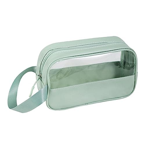 Image of FIYUK Toiletry Travel Wash Bag Waterproof Portable Traveling Accessories Organizer For Women and Men, Green