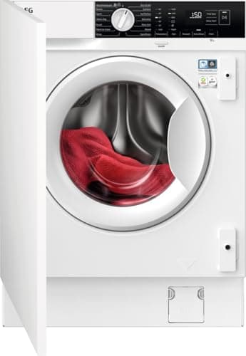 Image of AEG 6000 Series Integrated Washing Machine 7 kg, 1400 rpm Spin, LFX6G7434BI, AutoSense, EasyIron, Inverter Motor+, 20min 3Kg Quick Wash, 819x596x540 mm, Stainless Steel, Energy Class B
