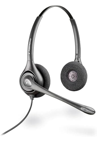Image of Plantronics SupraPlus HW261N-DC Dual Channel Headset, Black