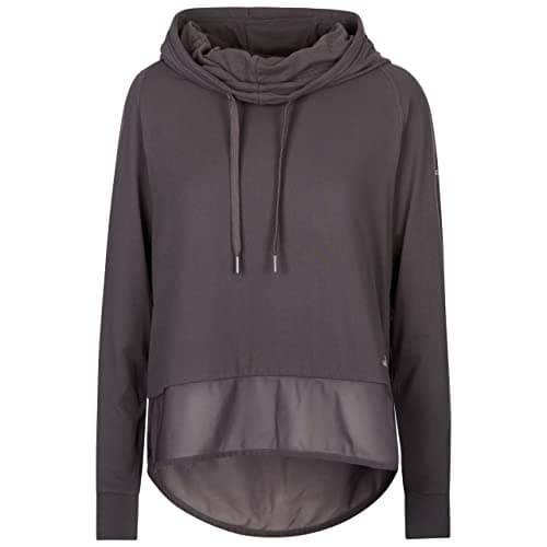 Image of Trespass Womens Long Sleeve Hooded Top Female Active Gym Immy Dark Grey