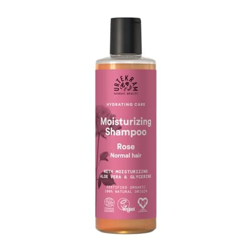 Image of Urtekram Shampoo - Rose - Normal Hair - 250 ml,Vegan, Organic, Moisturizing, Natural Origin