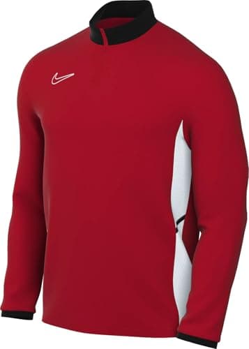 Image of NIKE FZ9767-657 M NK DF ACD25 DRIL TOP Sweatshirt Men's UNIVERSITY RED/BLACK/WHITE/WHITE Size L