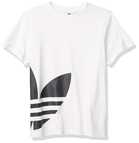 Image of adidas Originals Boys' Big Trefoil T-Shirt, White/Black, S