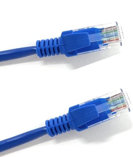 Image of MSC Cat5e ethernet cable Ethernet Cable/Internet Cable LAN RJ45 Connector Snagless Broadband Patch Cable Fire stick, Smart TV, PC, Laptop cables/accessories(1m, 2m, 3m, 5m, 10m, 20m Blue) 1M
