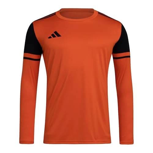 Image of adidas Men's SQUADRA25 Goalkeeper Jersey Long Sleeve, Semi Impact Orange/Black, S