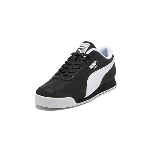 Image of Puma Men's Roma Trainers, Black White Ah24, 9 UK