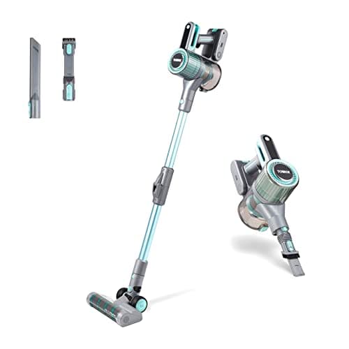 Image of Tower T513011 VL70 Cordless 3-in-1 Pole Vacuum Cleaner with Flexi Pole, HEPA 12 Filter & Anti-Tangle Floor Head, 1L Dust Tank, 29.6V Li-ion, Aqua Blue