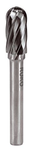 Image of RUKO Tungsten Carbide Rotary Burr with Aluminium Teething, C Oval (WRC) Shape, Bright Finish, 6.0 mm Diameter, 58 mm Length, R116020A