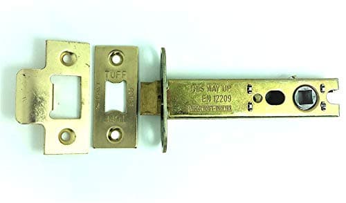 Image of CE Certified Heavy Duty Double Sprung Tubular Mortice Door Latch (100mm, Electro Brass)
