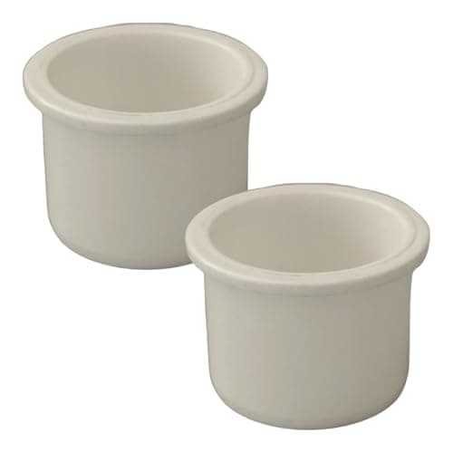 Image of Duraplast UK™ Push Fit Waste Pipe End Cap – 40mm DS – White – Strong & Durable Plastic with Ceramic Finish – Pack of 2