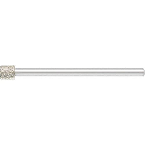 Image of Pferd DZYN5,05/3D126 Diamond Grinding Point Cylindrical Shape 5x5x3mm D126, Silver/Gold, 5 x 5 x 3 mm