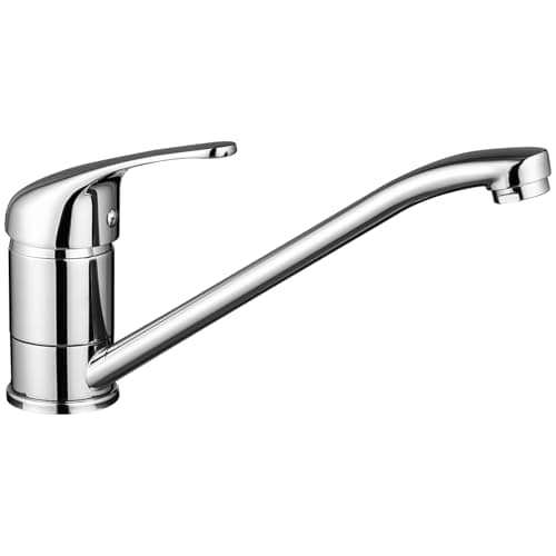 Image of CECIPA Kitchen Mixer Tap, Kitchen Tap with 360° Long Swivel Spout, Monobloc Single Lever Stainless Steel Mixer Tap, Chrome Polish Finish, Drip-Resistant & Water-Saving, Easy Installation for Sink