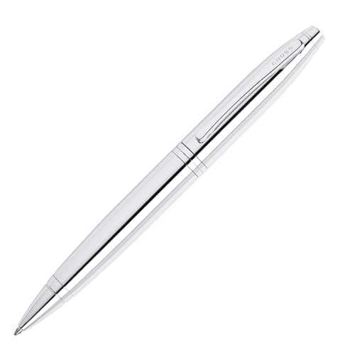Image of CROSS Calais Ballpoint Pen in Polished Chrome incl. Premium Gift Box – Refillable Medium Ballpen