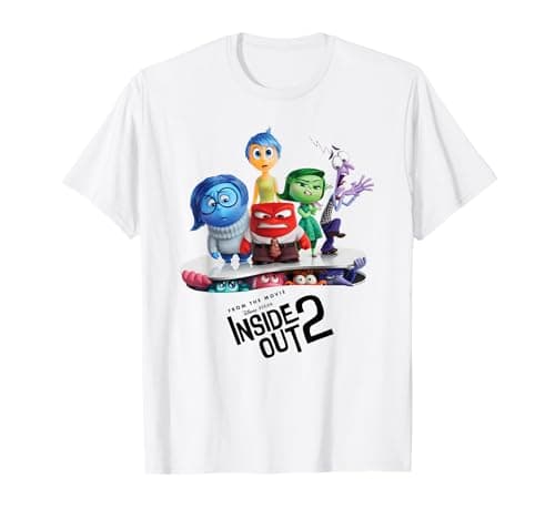 Image of Disney and Pixar’s Inside Out 2 New Emotions Poster Official T-Shirt