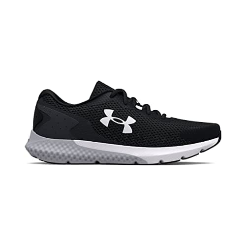 Image of Under Armour Charged Rogue 3 Trainers Mens Runners Black/Grey 9.5 (44.5)