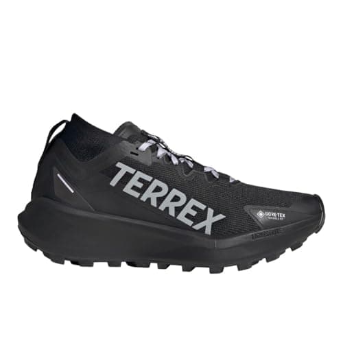 Image of adidas Womens Terrex Agravic GTX Running Sneakers Shoes - Black, Core Black/Grey Two/Silver Dawn, 9