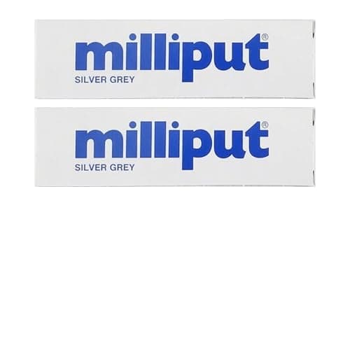 Image of 2 x Milliput Silver Grey Epoxy Putty Stick, Multi-Purpose Modelling & Repair Putty, Strong Adhesive Filler for Metal, Wood, Plastic & Ceramics, Sandable, Drillable & Waterproof DIY Repair Compound