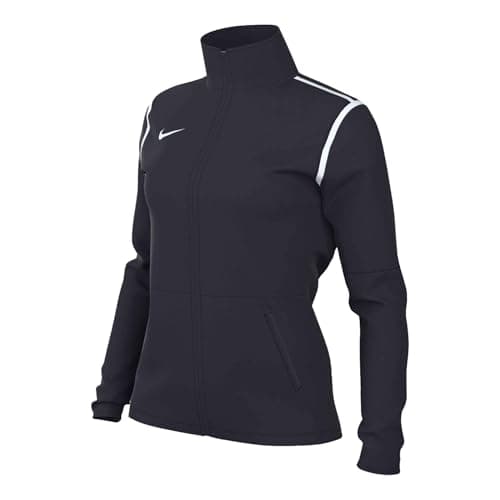 Image of Nike FJ3024-451 W NK DF PARK20 TRK JKT K R Jacket Women's OBSIDIAN/WHITE/WHITE Size L