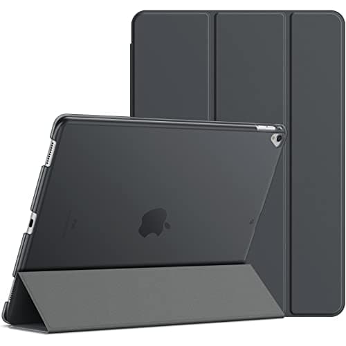Image of JETech Case for iPad Pro 12.9 Inch (1st and 2nd Generation, 2015 and 2017 Model), Auto Wake/Sleep (Dark Grey)