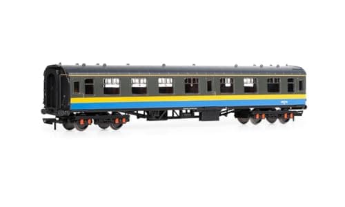 Image of Hornby - Coach Car - R40346 BR Departmental, exMk1 First Open, DB977351 - Era 8 Train Toy, 00 Gauge Carriage for Train Set, Rolling Stock Models for Adults - 1:76 Scale Model Gift