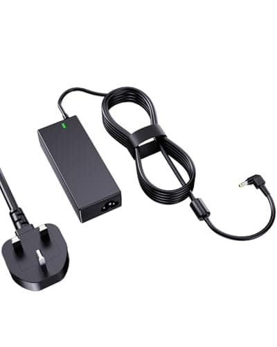 Image of Yisbat 19V Monitor power cable Compatible with HP Pavilion Monitor 20" 21.5" 22" 23" 23.8" 25" 27" IPS LED HD Display HP27f 27xi 27fw 27es 27ea 27fh 27w 32f 24ea 24fh 24f 24m 24y
