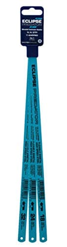 Image of Eclipse Professional Tools 71-624RPRED Predator Bi-Metal Hacksaw Blade Triple Pack 18, 24, 32 TPI