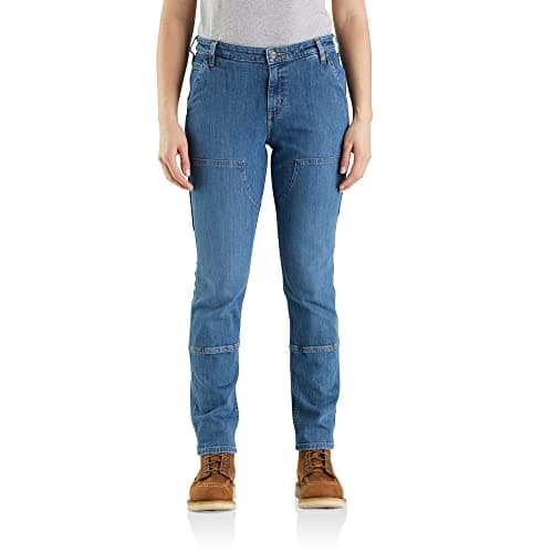 Image of Carhartt Women's Rugged Flex Relaxed Fit Double-Front Jean, Linden, 8