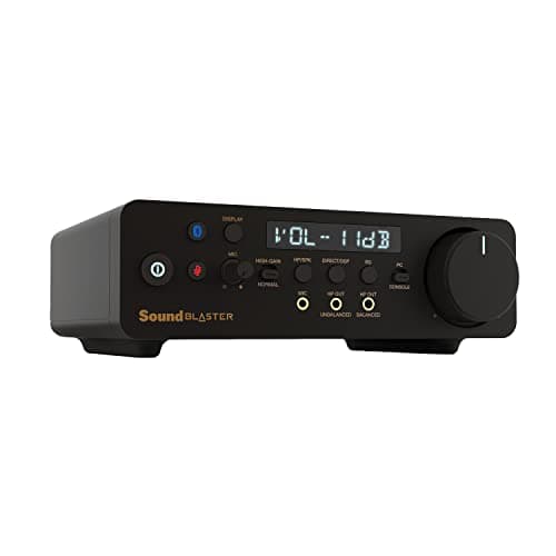 Image of CREATIVE Sound Blaster X5 Hi-res 32bit/384kHz External USB DAC with Fully Balanced Xamp Headphone Bi-amp, Bluetooth Receiver, RCA in/-out, TOSLINK Optical in/-out, Mic-in, Headset-in for Audiophiles 