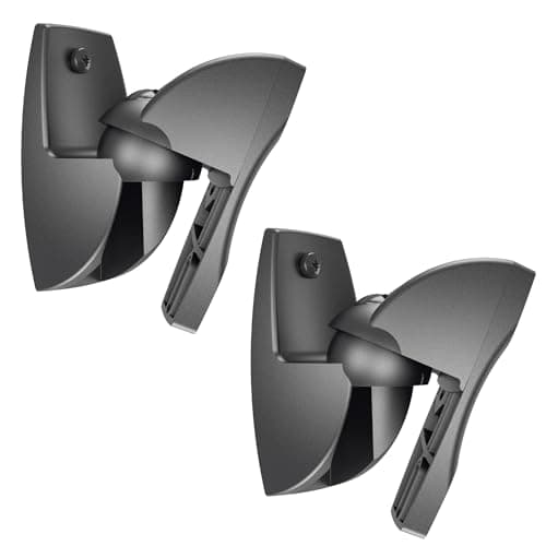 Image of Vogel's VLB 500 Universal speaker wall bracket set | Swivel and tilt | Pre-assembled | Max. 11 lbs (5 kg) | Environmental friendly packaging | Black | 2 brackets