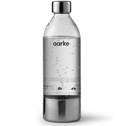 Image of aarke Bottle for Sparkling Water Maker Carbonator 3, BPA free with Details in Steel