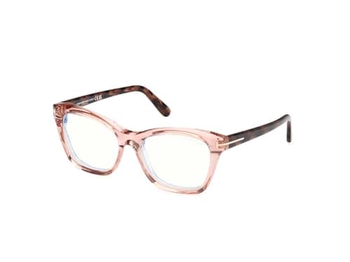 Image of Tom Ford Eyeglasses FT 5909 -B 072 Shiny Light Pink/Coloured Havana
