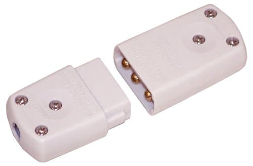 Image of 3 Pin In-line Connector, White